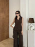 Two Piece Sleeveless Tailored Sets